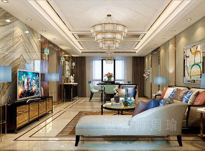 cao国产视频世纪江尚三室两厅168平装修设计效果欣赏